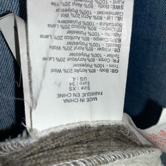 Warm bench zip hoodie jacket xs - Picture 3 of 3